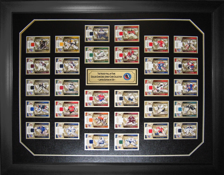 Hockey Hall of Fame Captains - Framed 2013-14 Game-Used Jersey Card Set - LE of 100