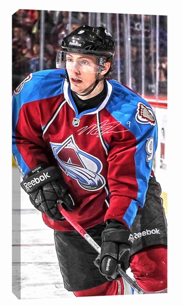 Matt Duchene Signed 14x28" Canvas - Colorado Avalanche Action