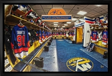 John Tavares - Signed & Framed 20x29 Canvas - NYI Final Game at Nassau Locker Room Image