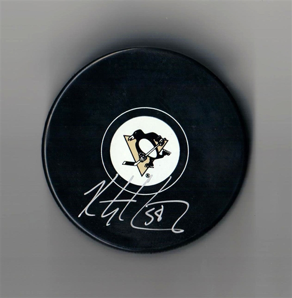 Kris Letang - Signed Pittsburgh Penguins Autograph Series Puck 