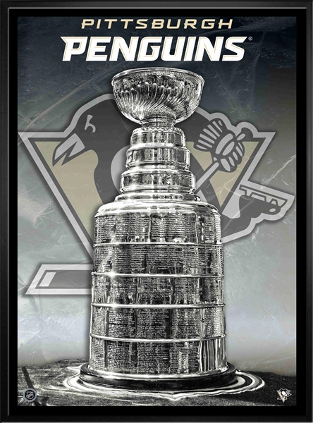 Pittsburgh Penguins - Framed 24x35 Stanley Cup Canvas 
