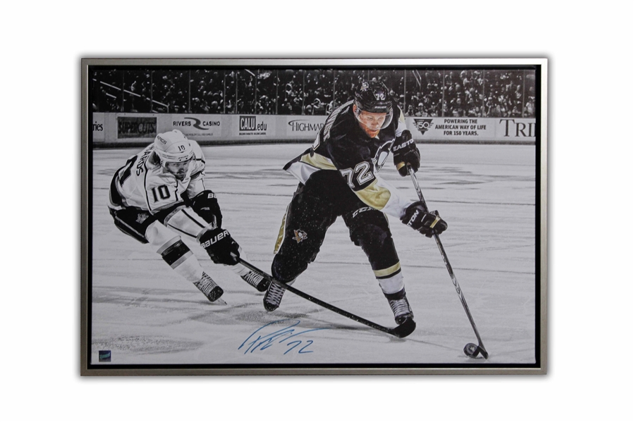 Patric Hornqvist - Signed & Framed 20x29 Pittsburgh Penguins Canvas 