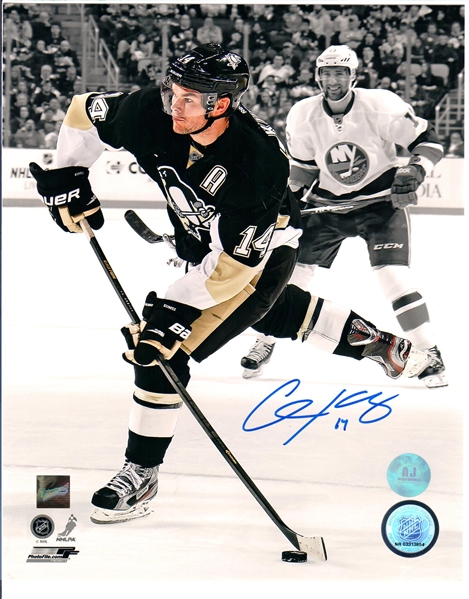 Chris Kunitz - Signed 8x10" Pittsburgh Penguins Photo vs. New York Islanders 