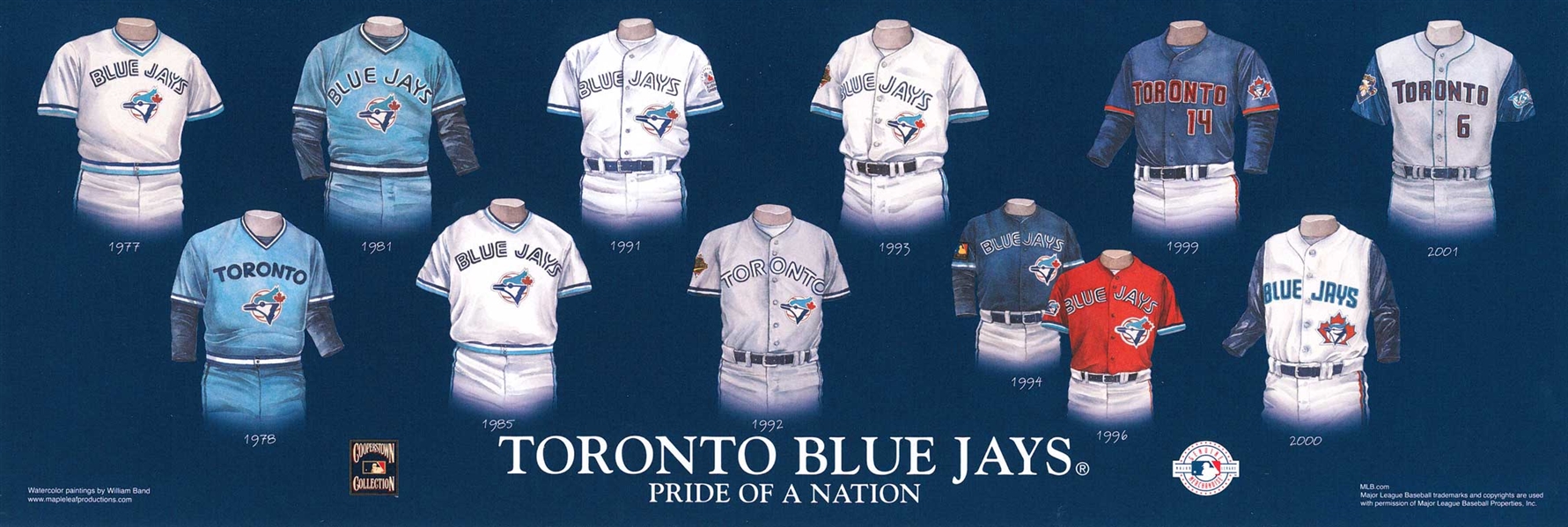 Toronto Blue Jays 10x30 MLB Plaque