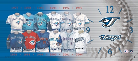 Toronto Blue Jays 7x16 MLB Clock