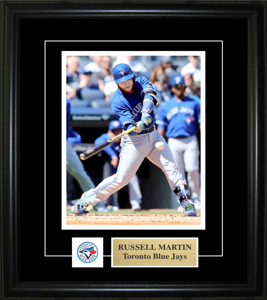 Russell Martin - Framed 8x10 Pin & Plate Toronto Blue Jays