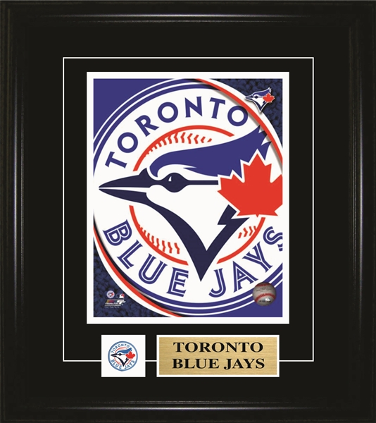 Toronto Blue Jays - Framed 8x10" Pin & Plate Logo Print