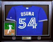Roberto Osuna - Signed & Framed Toronto Blue Jays Blue Jersey 