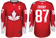 Sidney Crosby - Signed Team Canada Red World Cup 2016 Jersey