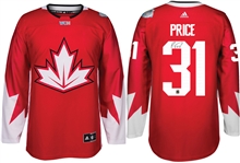 Carey Price - Signed Adidas Team Canada 2016 World Cup Jersey