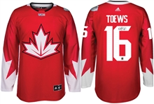Jonathan Toews - Signed Adidas Team Canada 2016 World Cup Jersey 