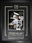 Evgeni Malkin - Signed & Framed 8x10" Etched Mat Penguins 2016 Stanley Cup Kissing Cup