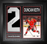 Duncan Keith - Signed Jersey Number Blackhawks White #2 for Red With 8x10