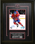 Alex Galchenyuk - Signed & Framed 8x10 Etched Mat - Montreal Canadiens Red Action