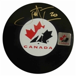 John Tavares - Signed Team Canada Autograph Series Puck