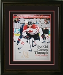 Sidney Crosby - Signed & Framed 16x20 Etched Mat Team Canada 2010 Sports Illustrated Cover