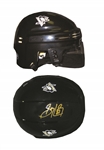Sidney Crosby - Signed Mini Helmet Penguins Black