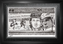 Sidney Crosby & Nathan MacKinnon - Dual Signed & Framed Robb Scott Framed Print LE100