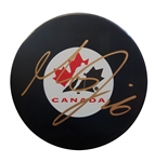 Max Domi - Signed Team Canada Autograph Series Puck