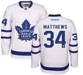Auston Matthews - Signed Toronto Maple Leafs White RBK Premier Jersey 2016/17