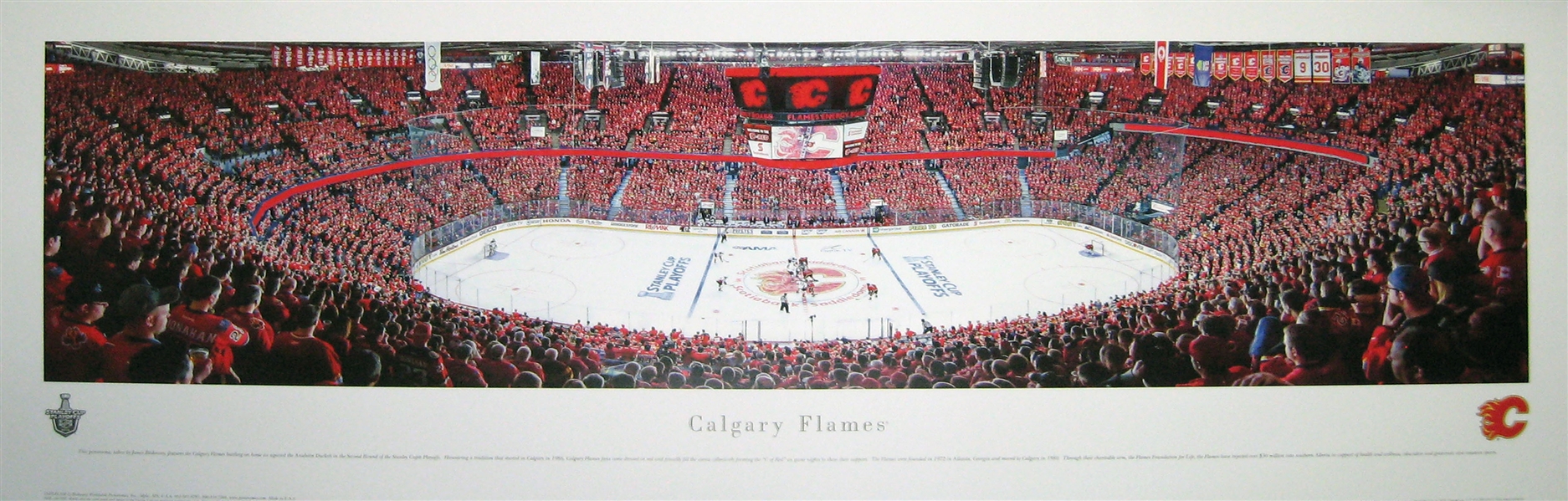 Calgary Flames - Panorama Plaque Arena