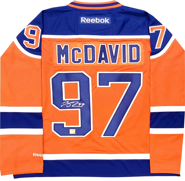 Connor McDavid - Signed Edmonton Oilers Replica Orange-3rd