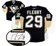 Marc Andre Fleury - Signed Pittsburgh Penguins Black Jersey 