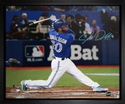 Josh Donaldson - Signed & Framed 16x20" Toronto Blue Jays Action Canvas