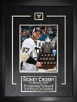 Sidney Crosby - Signed & Framed 8x10" Etched Mat Penguins 2016 Conn Smythe Trophy-V