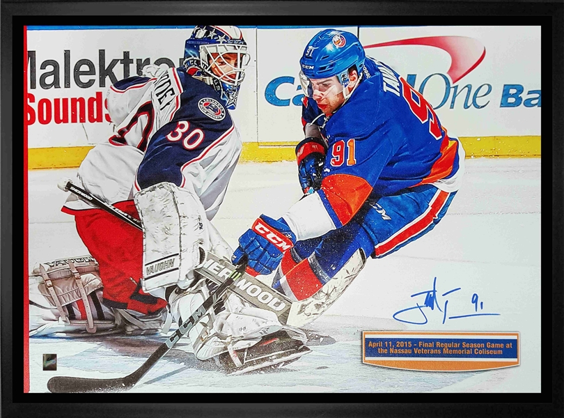 John Tavares - Signed & Framed 20x29"New York Islanders Final Game Goal Canvas