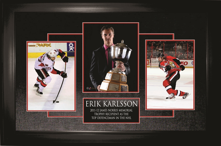 Eik Karlsson - Framed Norris Trophy 3 Photo Collage