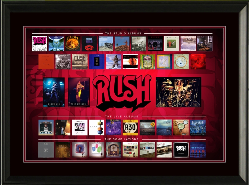 Rush - Framed Album Collection Collage
