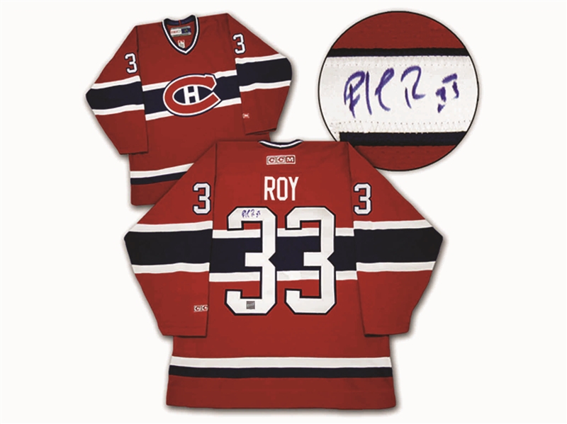Patrick Roy - Signed Jersey Canadiens Red Replica