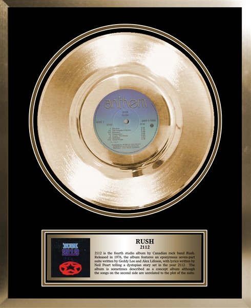 Rush - Framed Gold Album 2112