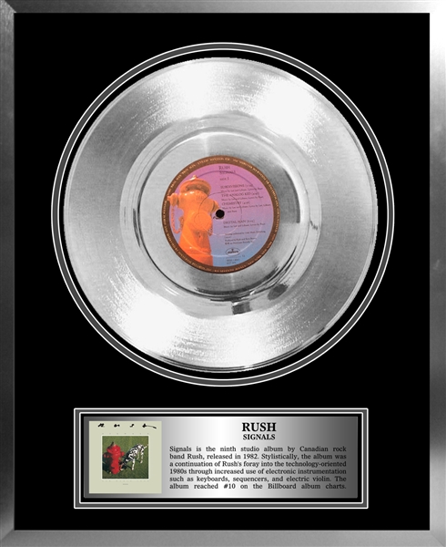 Rush - Framed Platinum Album Signals
