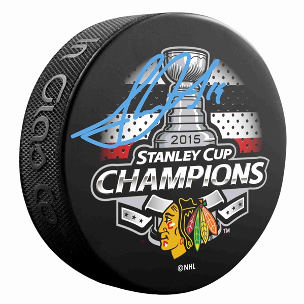 Jonathan Toews - Signed Puck Blackhawks 2015 Stanley Cup Champions