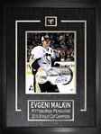 Evgeni Malkin - Signed & Framed 8x10" Etched Mat Pittsburgh Penguins 2016 Stanley Cup