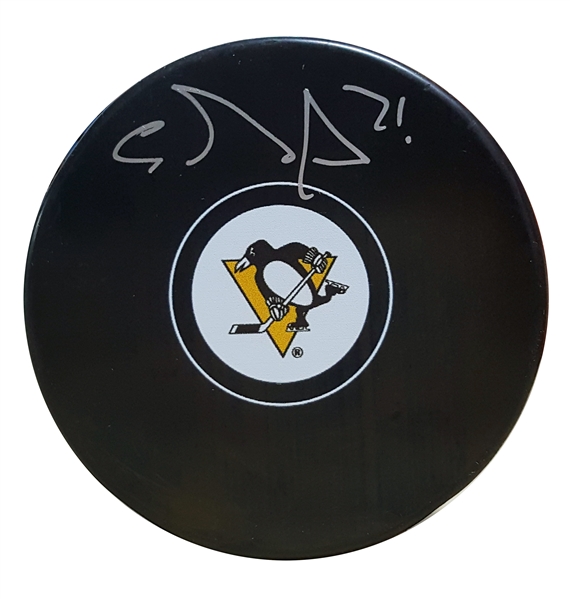 Evgeni Malkin - Signed Pittsburgh Penguins Logo Puck