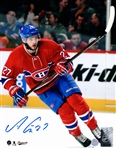 Alex Galchenyuk - Signed 8x10 Unframed Canadiens Red Action-V