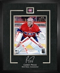 Carey Price - Framed 16x20" Etched Signature Montreal Canadiens 