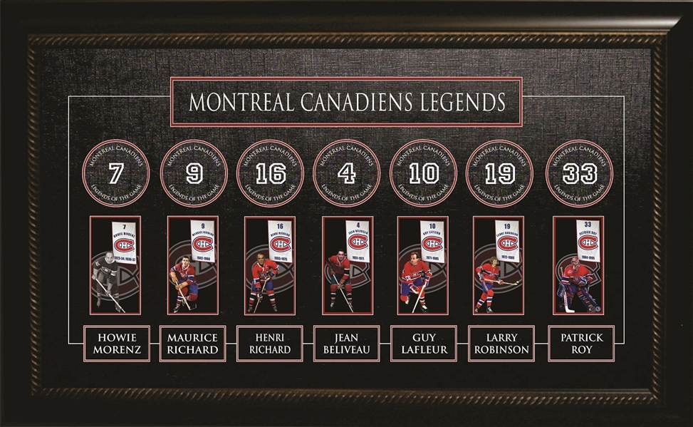 Montreal Canadiens - All Time Greats Banner Frame
