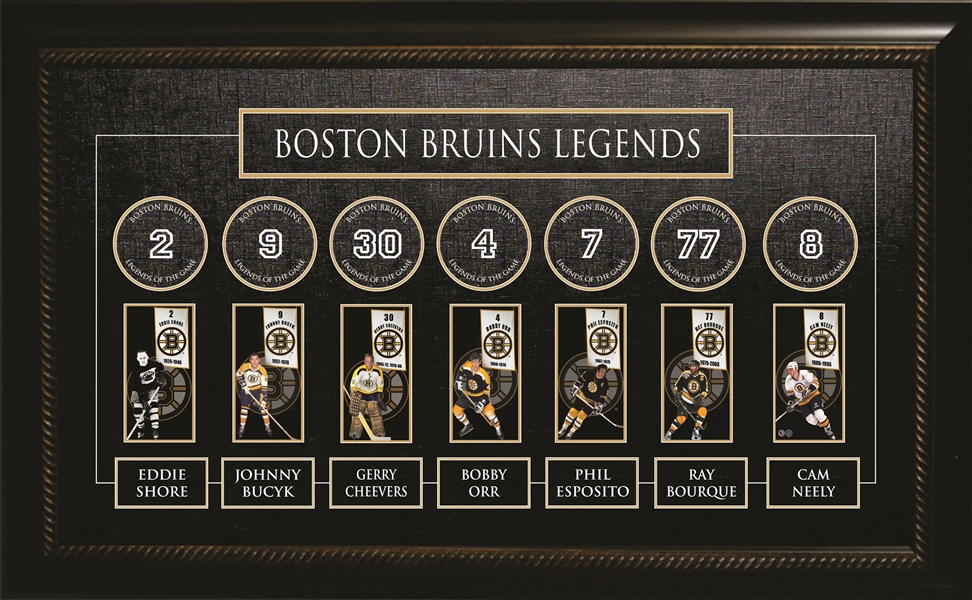 Boston Bruins - All Time Greats Banner Frame