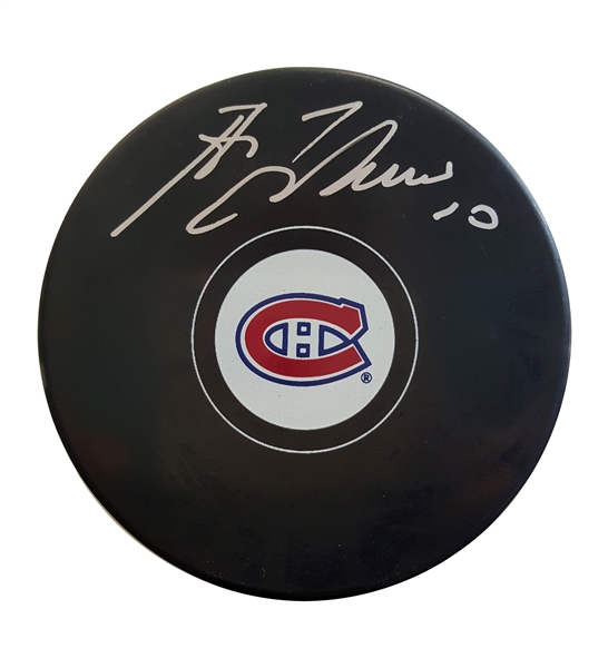 Guy Lafleur - Signed Puck Canadiens Autograph Series