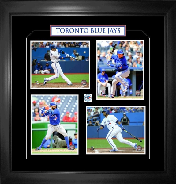 Toronto Blue Jays - Framed 4-8x10 Bautista, Donaldson, Encarnacion,Tulowitzki