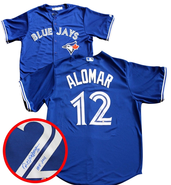 Roberto Alomar - Signed Jersey Toronto Blue Jays Replica Blue