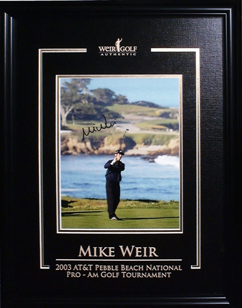 Mike Weir - Signed & Framed 8x10" Etched Mat 2003 Pebble Beach