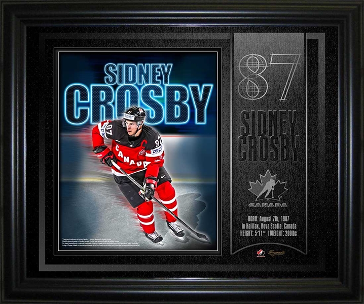 Sidney Crosby - Framed 10x13 Spotlight Collage Team Canada
