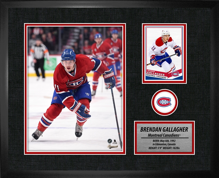 Brendan Gallagher - PhotoCard Frame Canadiens