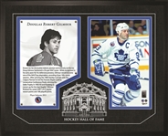 Doug Gilmour - Framed HHOF Glass Toronto Maple Leafs