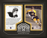 Bobby Orr - Framed HHOF Glass Boston Bruins